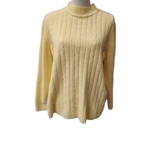 Vintage 90s Y2k Alfred Dunner Pastel‎ Sz Xl Floral Embroidered Chenille Sweater